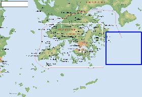 Fisica mapa de Hong Kong