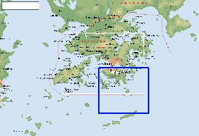 Fisica mapa de Hong Kong