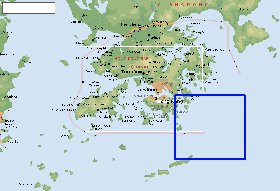 Fisica mapa de Hong Kong