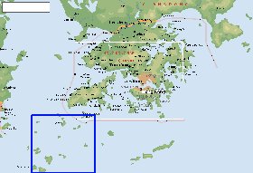 Fisica mapa de Hong Kong