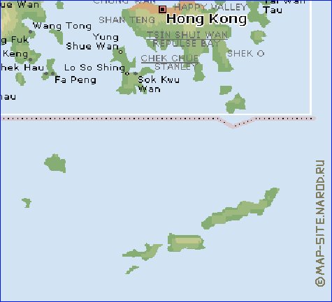 Fisica mapa de Hong Kong