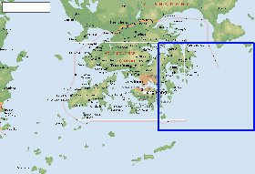 Fisica mapa de Hong Kong