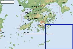 Fisica mapa de Hong Kong