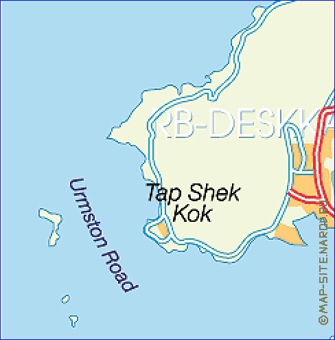 mapa de Hong Kong em alemao