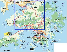 mapa de Hong Kong em alemao