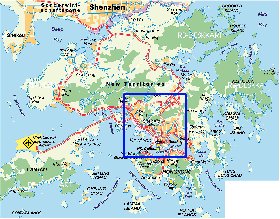 mapa de Hong Kong em alemao