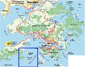 mapa de Hong Kong em alemao