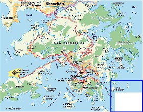 mapa de Hong Kong em alemao