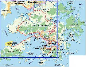 mapa de Hong Kong em alemao