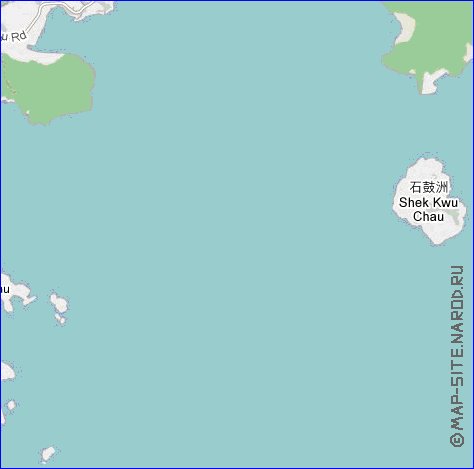 carte de Hong Kong en langue chinoise