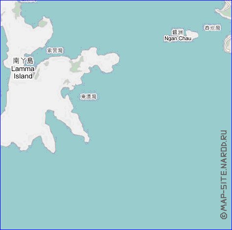 carte de Hong Kong en langue chinoise