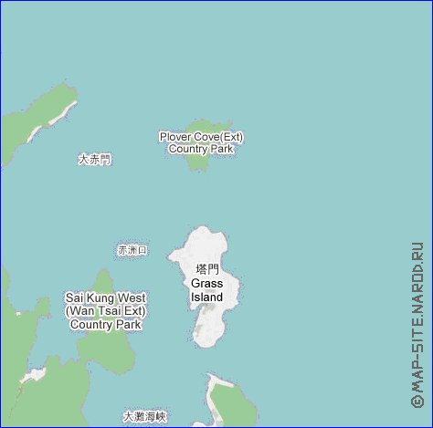 carte de Hong Kong en langue chinoise