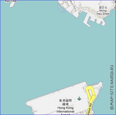 carte de Hong Kong en langue chinoise