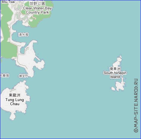 carte de Hong Kong en langue chinoise