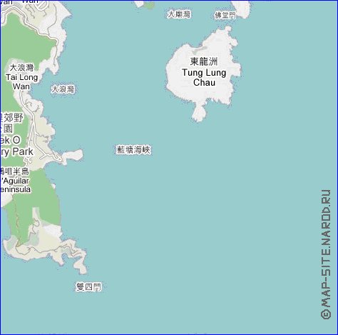 carte de Hong Kong en langue chinoise