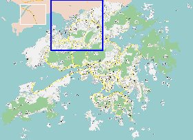 carte de Hong Kong en langue chinoise