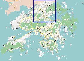 carte de Hong Kong en langue chinoise