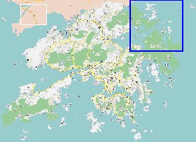 carte de Hong Kong en langue chinoise