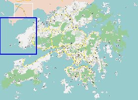 carte de Hong Kong en langue chinoise