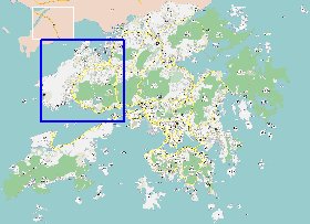 carte de Hong Kong en langue chinoise