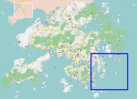 carte de Hong Kong en langue chinoise