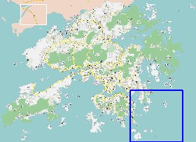 carte de Hong Kong en langue chinoise