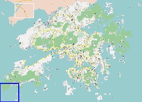 carte de Hong Kong en langue chinoise