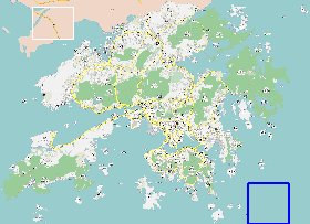 carte de Hong Kong en langue chinoise