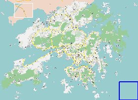 carte de Hong Kong en langue chinoise