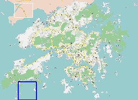 carte de Hong Kong en langue chinoise