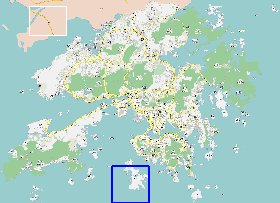 carte de Hong Kong en langue chinoise