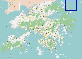 carte de Hong Kong en langue chinoise