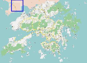 carte de Hong Kong en langue chinoise