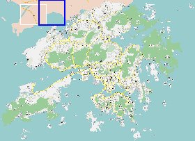 carte de Hong Kong en langue chinoise