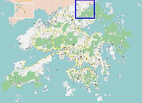 carte de Hong Kong en langue chinoise