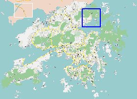 carte de Hong Kong en langue chinoise