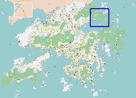 carte de Hong Kong en langue chinoise