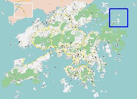 carte de Hong Kong en langue chinoise