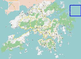 carte de Hong Kong en langue chinoise