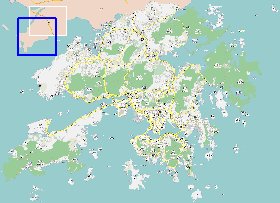 carte de Hong Kong en langue chinoise