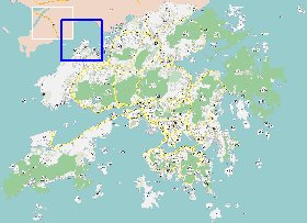 carte de Hong Kong en langue chinoise