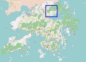 carte de Hong Kong en langue chinoise