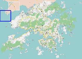 carte de Hong Kong en langue chinoise