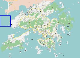 carte de Hong Kong en langue chinoise