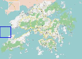 carte de Hong Kong en langue chinoise