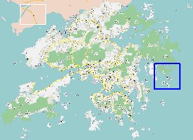 carte de Hong Kong en langue chinoise