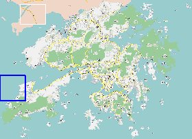 carte de Hong Kong en langue chinoise