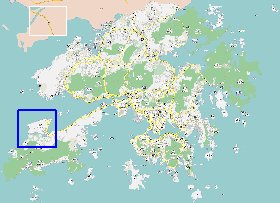 carte de Hong Kong en langue chinoise