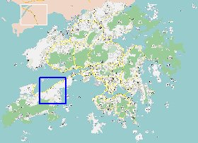 mapa de Hong Kong em chines
