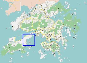 mapa de Hong Kong em chines